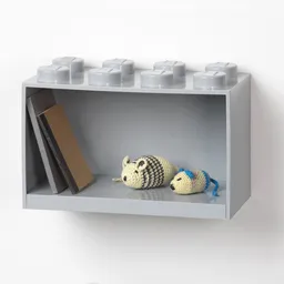 LEGO 8-Stud Brick Shelf – Gray (5007288) - afbeelding 2