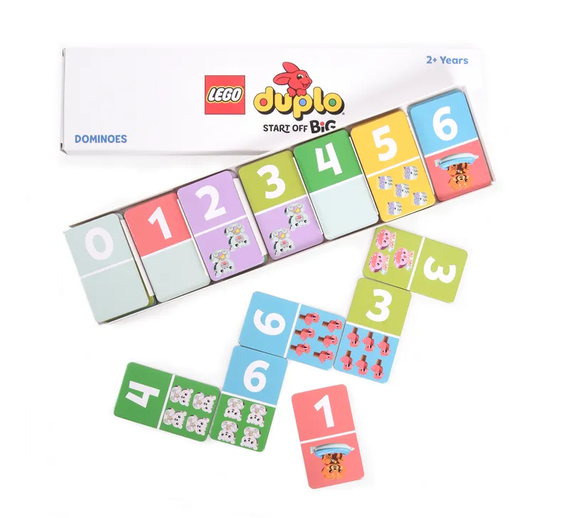 Ontdek de Kleurrijke Wereld van DUPLO Nummer Domino's
