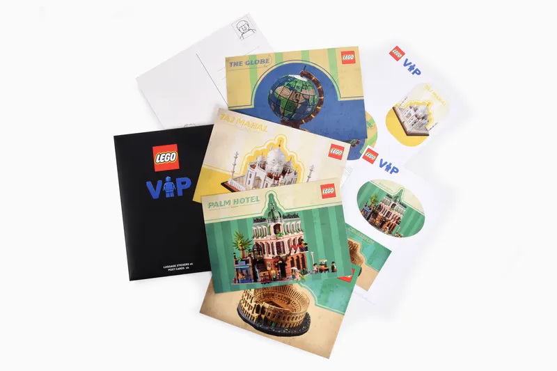 POSTCARD & STICKER SET