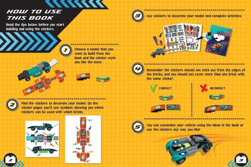 Build and Stick: Custom Cars von LEGO – Produktfoto 2 von 3
