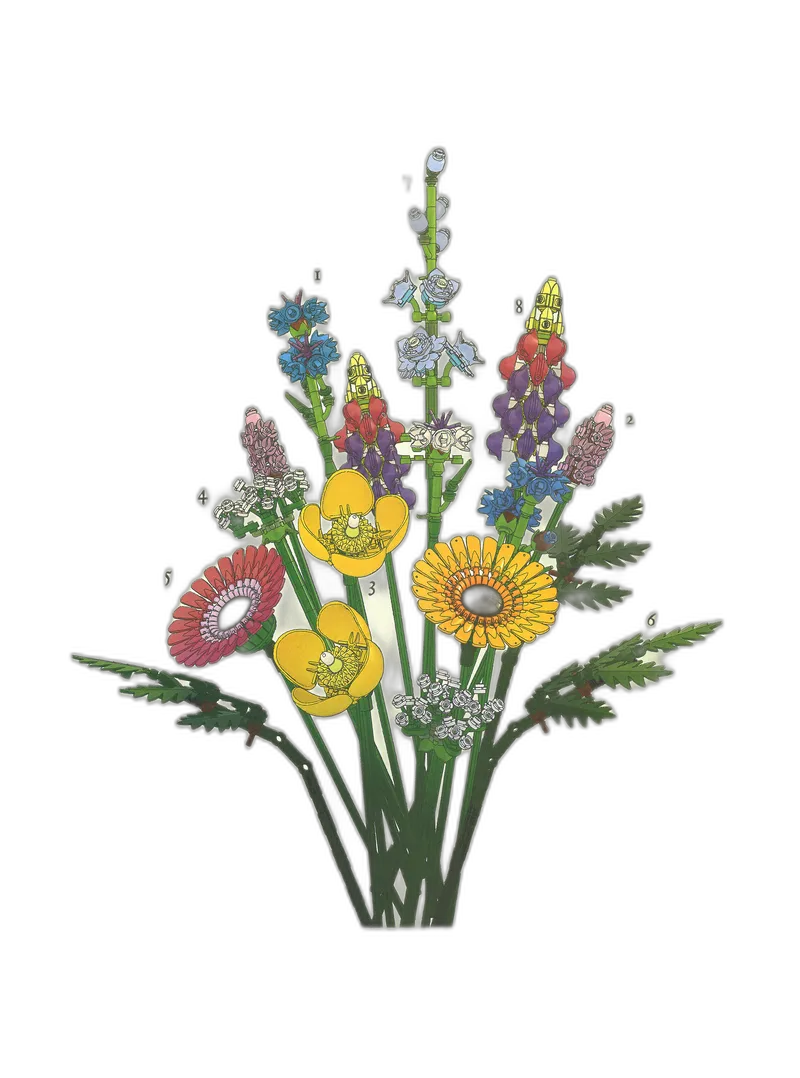 Botanical Collection Art Print – Wildflower Bouquet