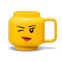 LEGO Large Winking Girl Ceramic Mug (5007876)