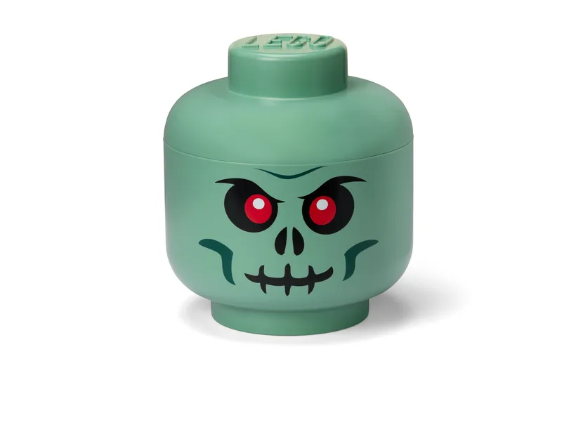 Large Skeleton Storage Head – Green