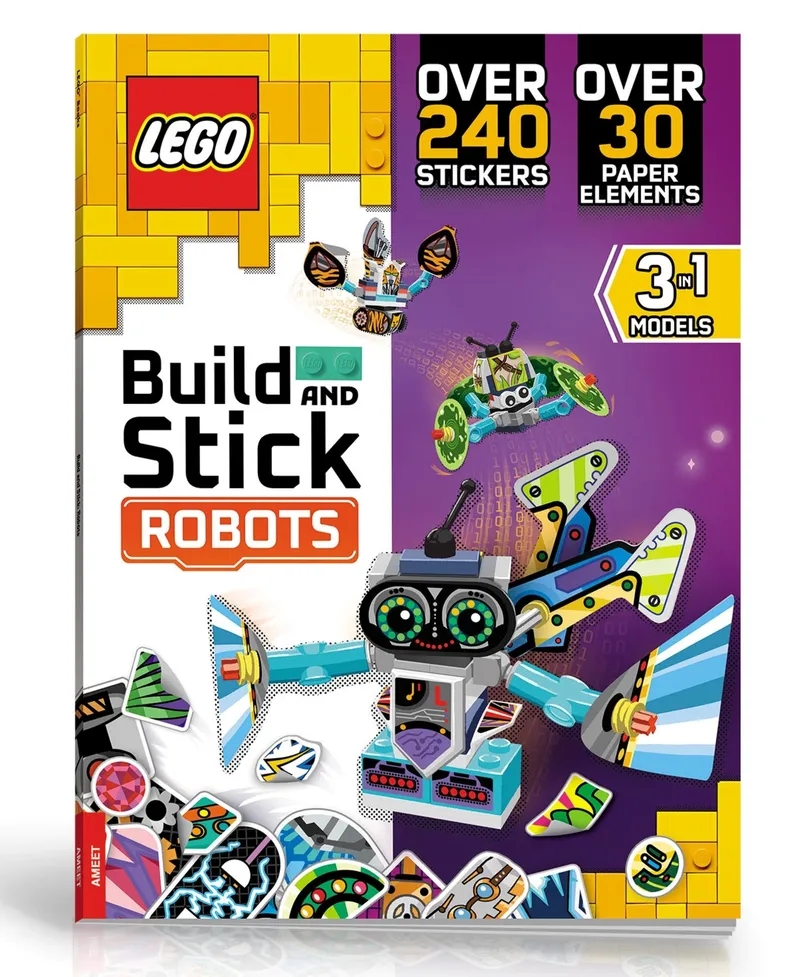 Build and Stick: Robots Book de LEGO – photo du produit 2 sur 7