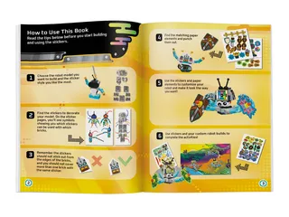 Build and Stick: Robots Book de LEGO – photo du produit 3 sur 7