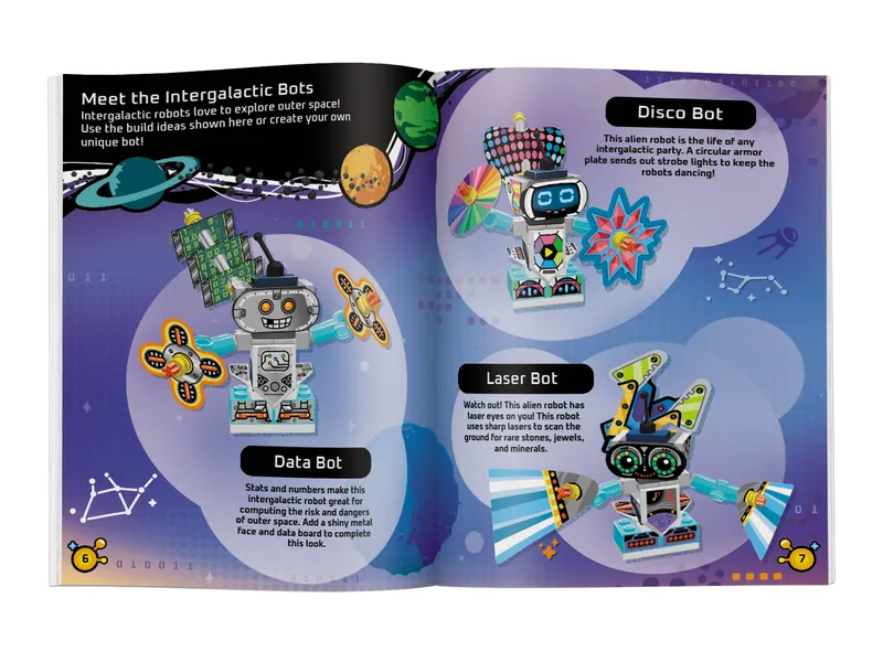 Build and Stick: Robots Book de LEGO – photo du produit 4 sur 7