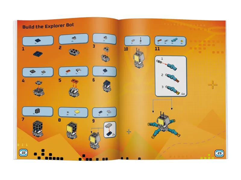Build and Stick: Robots Book de LEGO – photo du produit 5 sur 7
