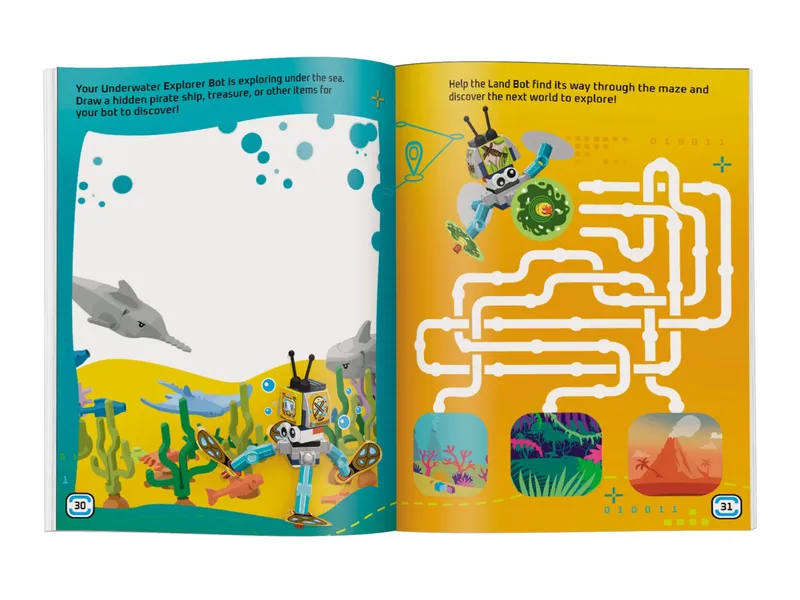 Build and Stick: Robots Book de LEGO – photo du produit 6 sur 7