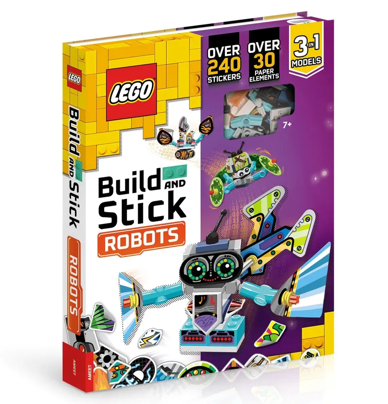 Build and Stick: Robots Book de LEGO – photo du produit 1 sur 7