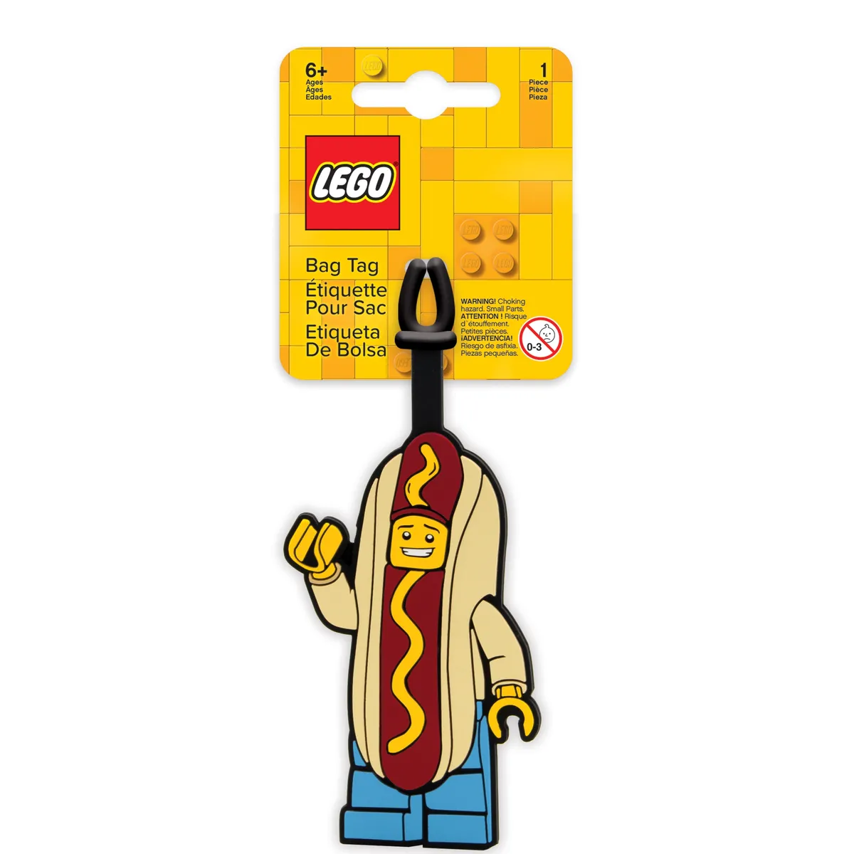 LEGO Hot Dog Guy Bag Tag (5008031) - Bild 1