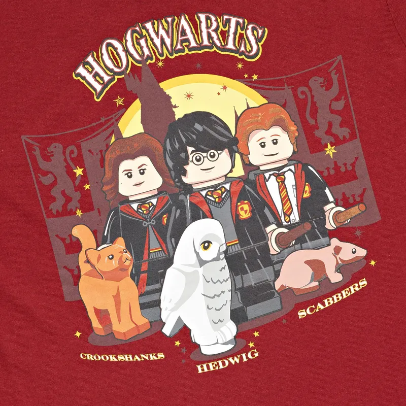 Harry Potter™ T-Shirt – Burgundy Red van LEGO – productfoto 5 van 7