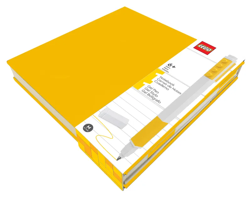 Notebook with Gel Pen – Yellow de LEGO – photo du produit 2 sur 3