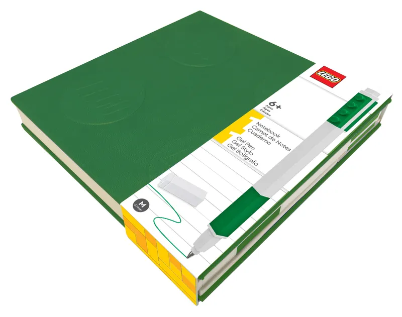 Notebook with Gel Pen – Green van LEGO – productfoto 2 van 3