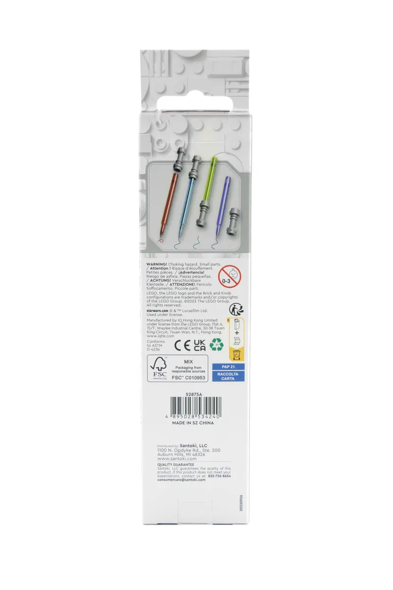 Lightsaber Gel Pens – 4 Pack by LEGO – product photo 3 of 3