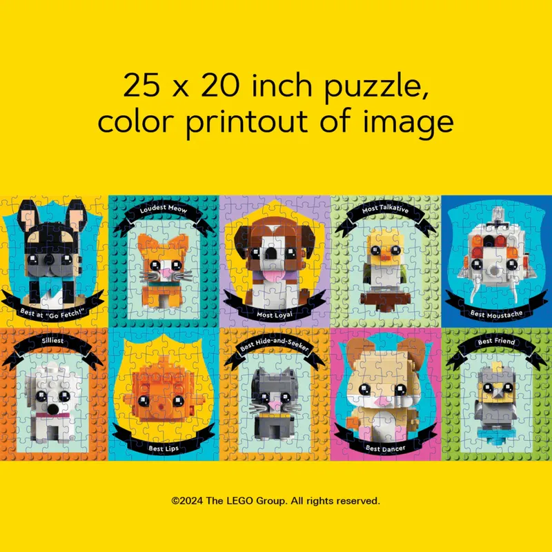 Pet Pals 1,000-Piece Puzzle by LEGO – product photo 4 of 4