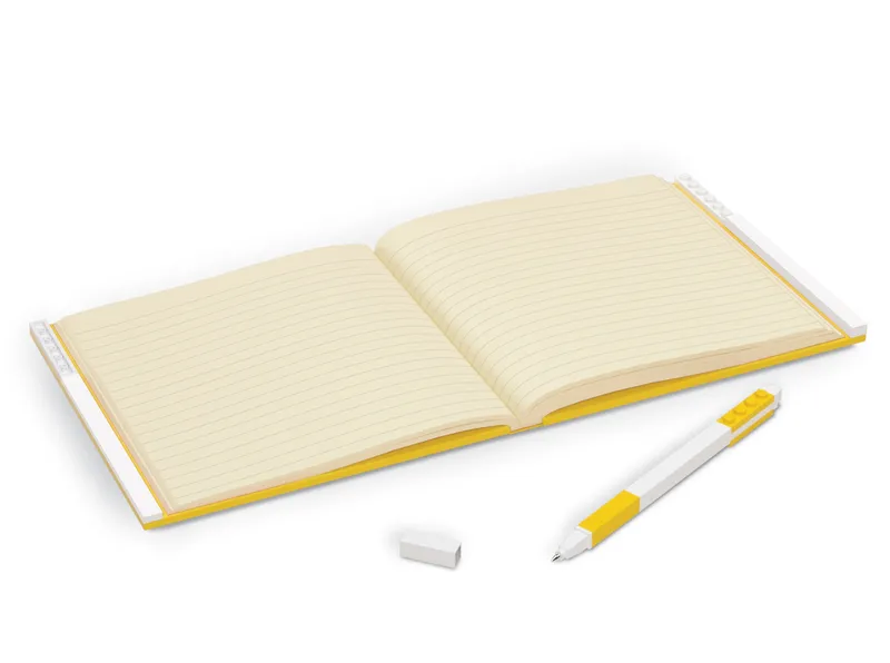 Locking Notebook with Gel Pen – Yellow von LEGO – Produktfoto 4 von 4