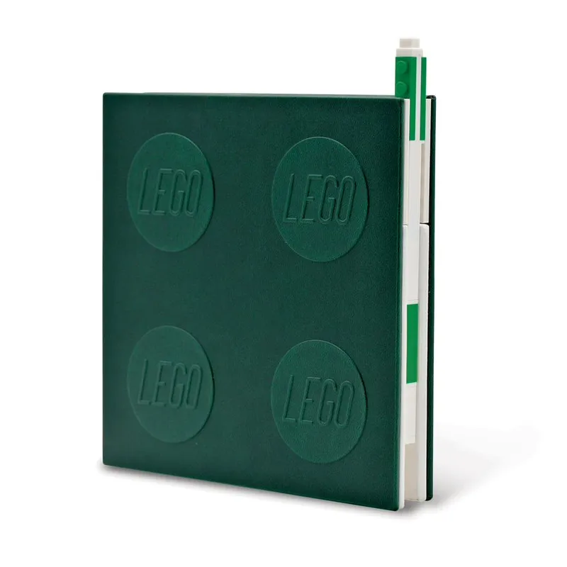Locking Notebook with Gel Pen – Green van LEGO – productfoto 3 van 5