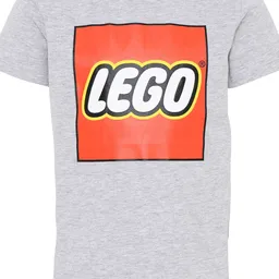 LEGO Kids' Short Sleeve Logo T-Shirt – Gray Mélange (5009092) - afbeelding 1