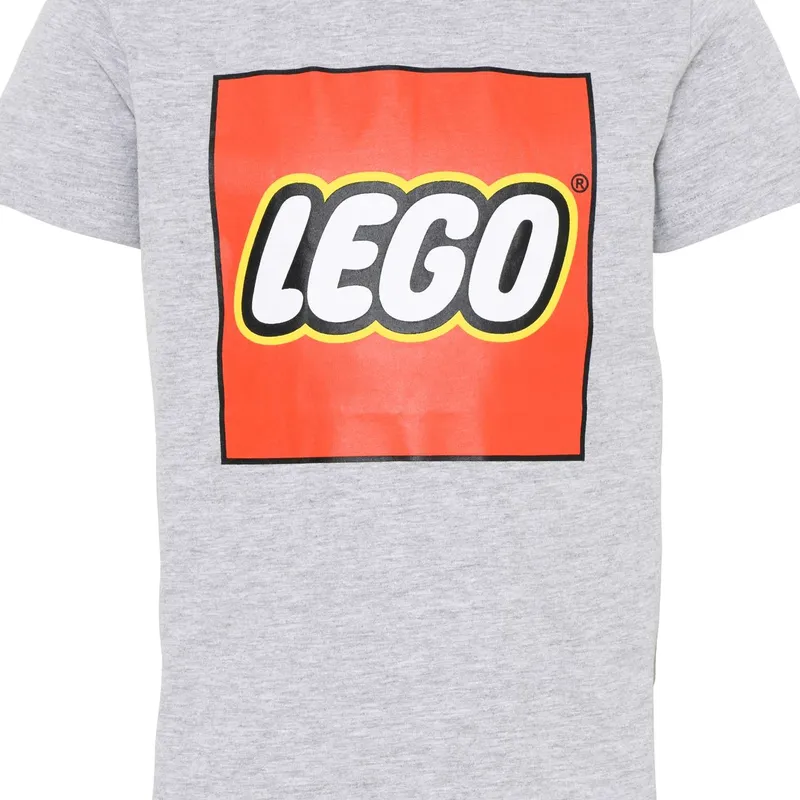 Kids' Short Sleeve Logo T-Shirt – Gray Mélange de LEGO – photo du produit 2 sur 8