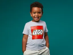 LEGO Kids' Short Sleeve Logo T-Shirt – Gray Mélange (5009092) - afbeelding 5