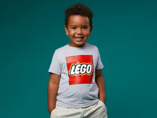 Kids' Short Sleeve Logo T-Shirt – Gray Mélange de LEGO – photo du produit 6 sur 8
