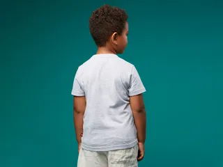 Kids' Short Sleeve Logo T-Shirt – Gray Mélange de LEGO – photo du produit 7 sur 8