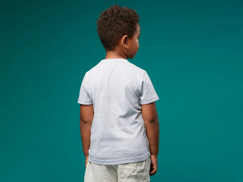 Kids' Short Sleeve Logo T-Shirt – Gray Mélange de LEGO – photo du produit 7 sur 8