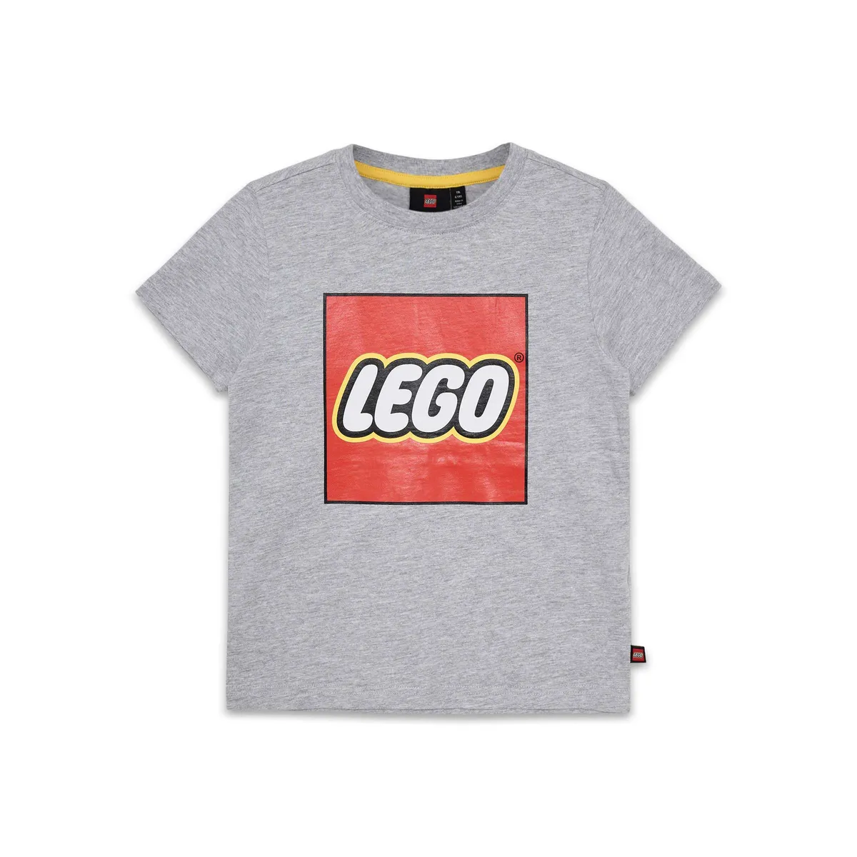 LEGO Kids' Short Sleeve Logo T-Shirt – Gray Mélange (5009092)