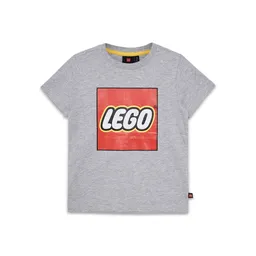 LEGO Kids' Short Sleeve Logo T-Shirt – Gray Mélange (5009092)