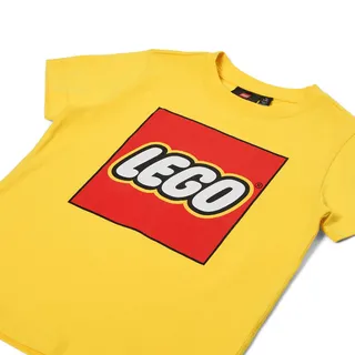 Kids' Short Sleeve Logo T-Shirt – Yellow van LEGO – productfoto 2 van 8