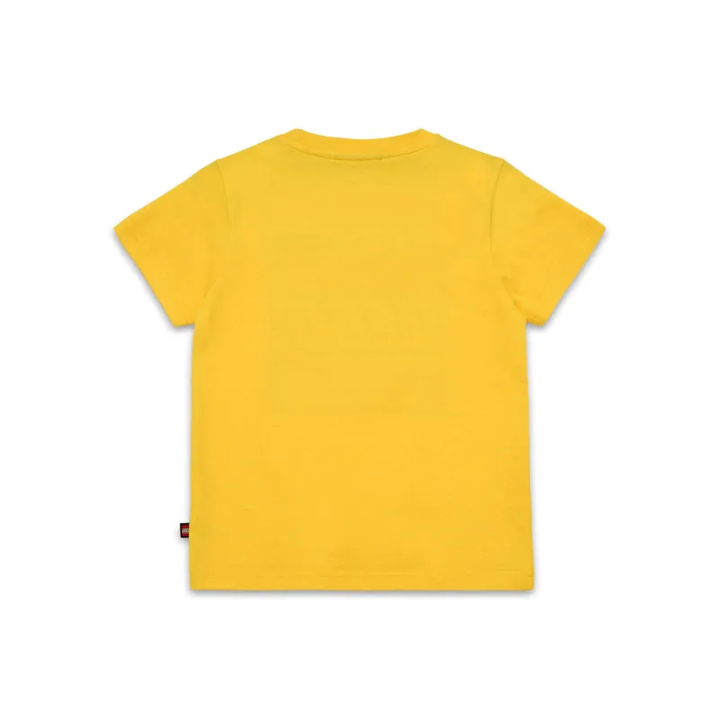 Kids' Short Sleeve Logo T-Shirt – Yellow van LEGO – productfoto 3 van 8