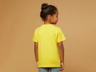 Kids' Short Sleeve Logo T-Shirt – Yellow van LEGO – productfoto 6 van 8