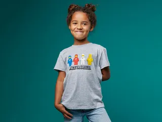 Short-Sleeve Space Traveler Kids T-Shirt – Gray Mélange by LEGO – product photo 3 of 4