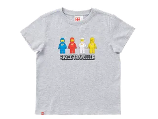 Short-Sleeve Space Traveler Kids T-Shirt – Gray Mélange by LEGO – product photo 1 of 4