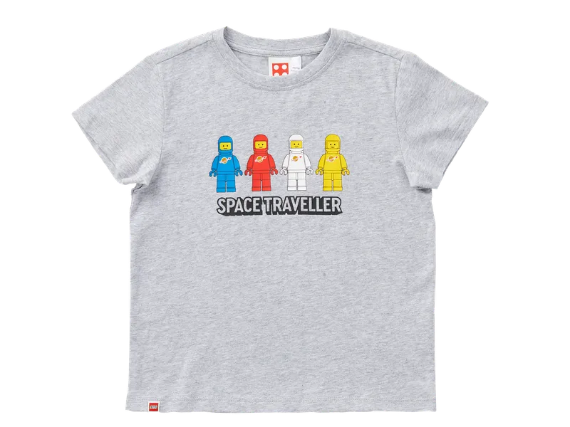 Short-Sleeve Space Traveler Kids T-Shirt – Gray Mélange by LEGO – product photo 1 of 4