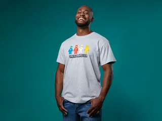 Adults Short-Sleeve Space Traveller T-Shirt – Grey Melange von LEGO – Produktfoto 3 von 5
