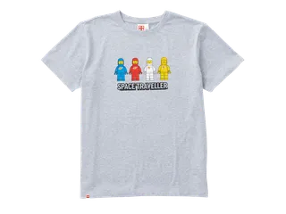Adults Short-Sleeve Space Traveller T-Shirt – Grey Melange von LEGO – Produktfoto 1 von 5