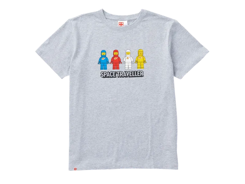 Adults Short-Sleeve Space Traveller T-Shirt – Grey Melange von LEGO – Produktfoto 1 von 5