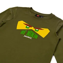 LEGO Kids Long-Sleeve T-Shirt – Dark Khaki (5009122) - afbeelding 1