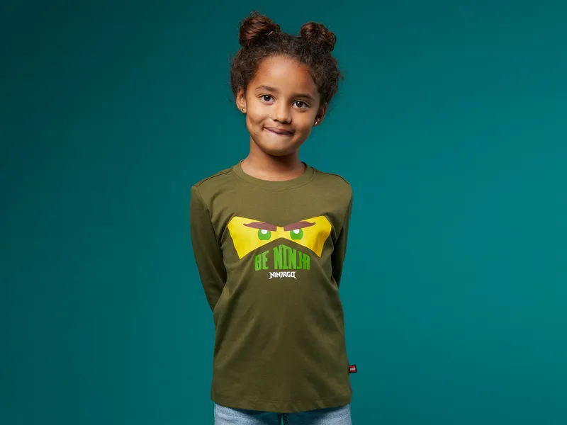 Kids Long-Sleeve T-Shirt – Dark Khaki de LEGO – photo du produit 5 sur 8