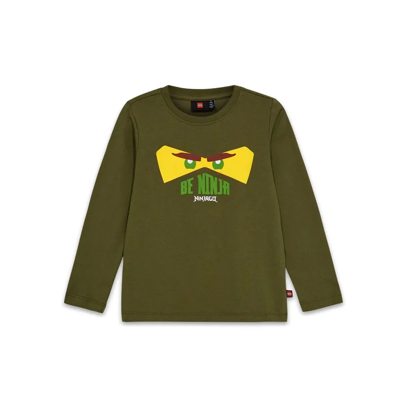Kids Long-Sleeve T-Shirt – Dark Khaki