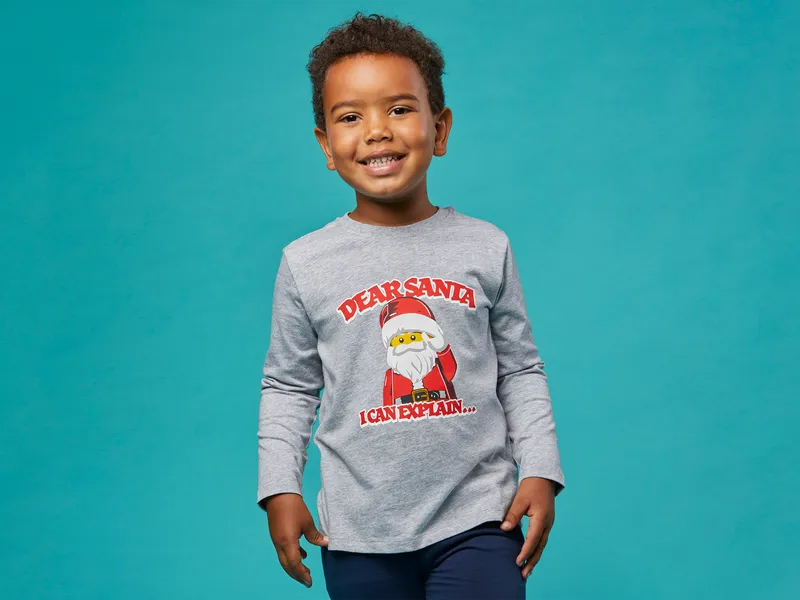 Kids' Long Sleeve Dear Santa T-Shirt von LEGO – Produktfoto 5 von 6