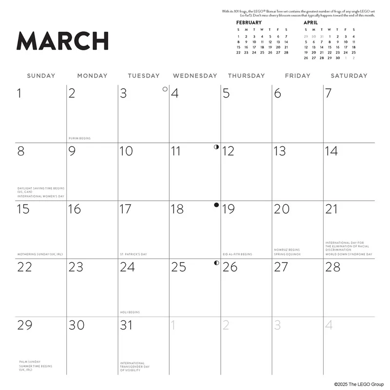 2026 Wall Calendar by LEGO – product photo 4 of 8