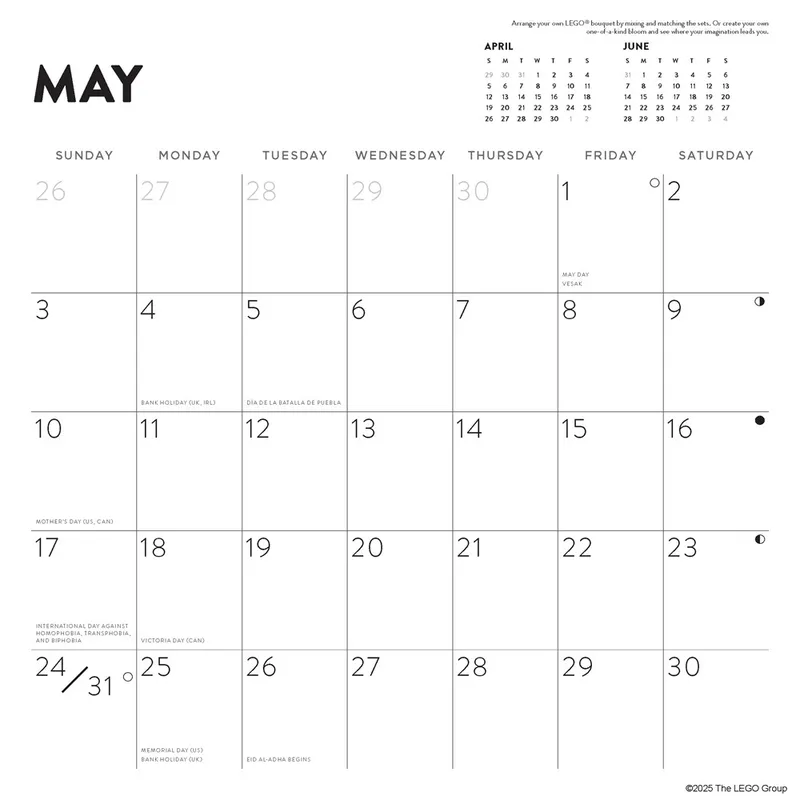 2026 Wall Calendar by LEGO – product photo 6 of 8