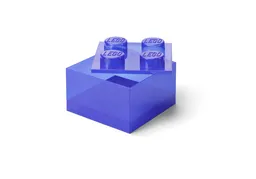 LEGO Purple Clear Brick-Shaped Storage Box (5009339)