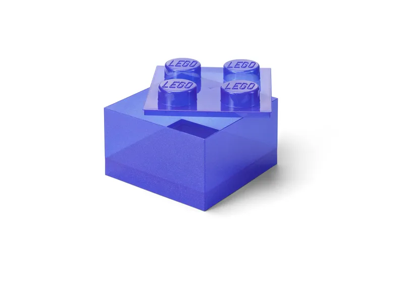 Purple Clear Brick-Shaped Storage Box