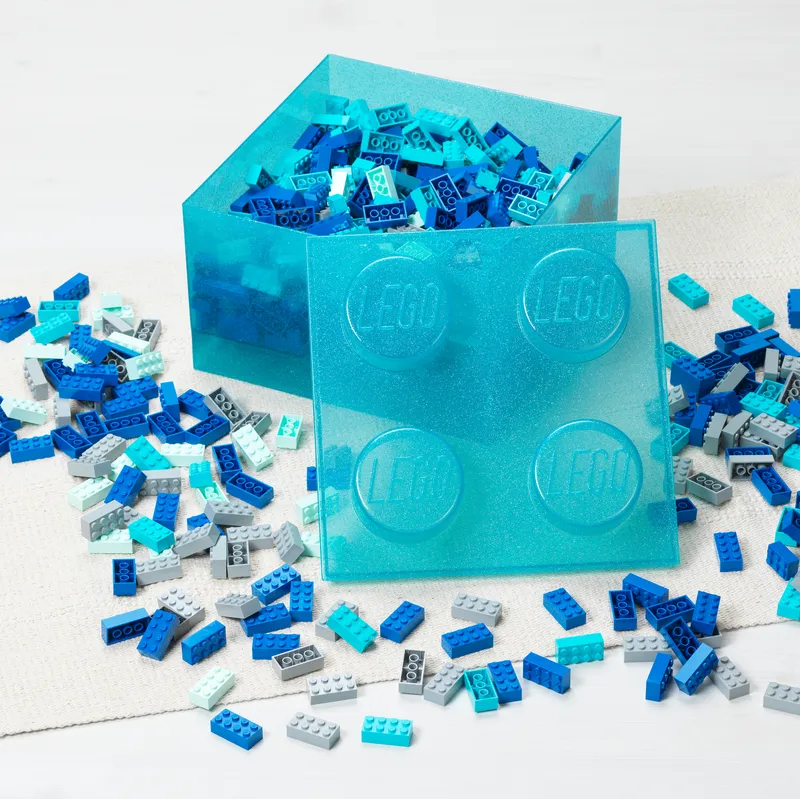 Light Blue Clear Brick-Shaped Storage Box von LEGO – Produktfoto 4 von 4
