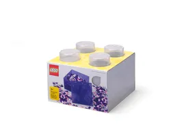LEGO White Clear Brick-Shaped Storage Box (5009341) - afbeelding 1