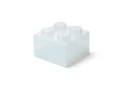 LEGO White Clear Brick-Shaped Storage Box (5009341) - afbeelding 2