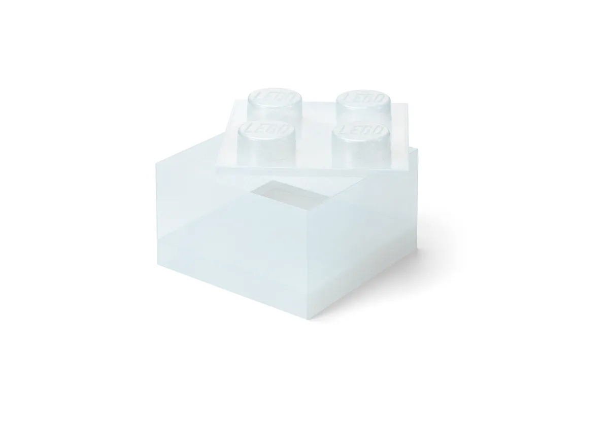 LEGO White Clear Brick-Shaped Storage Box (5009341)